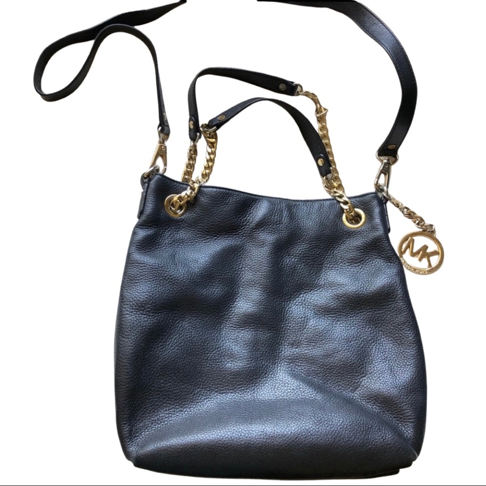 Vintage Michael Kors Soft Leather Crossbody & Chain Shoulder Bag